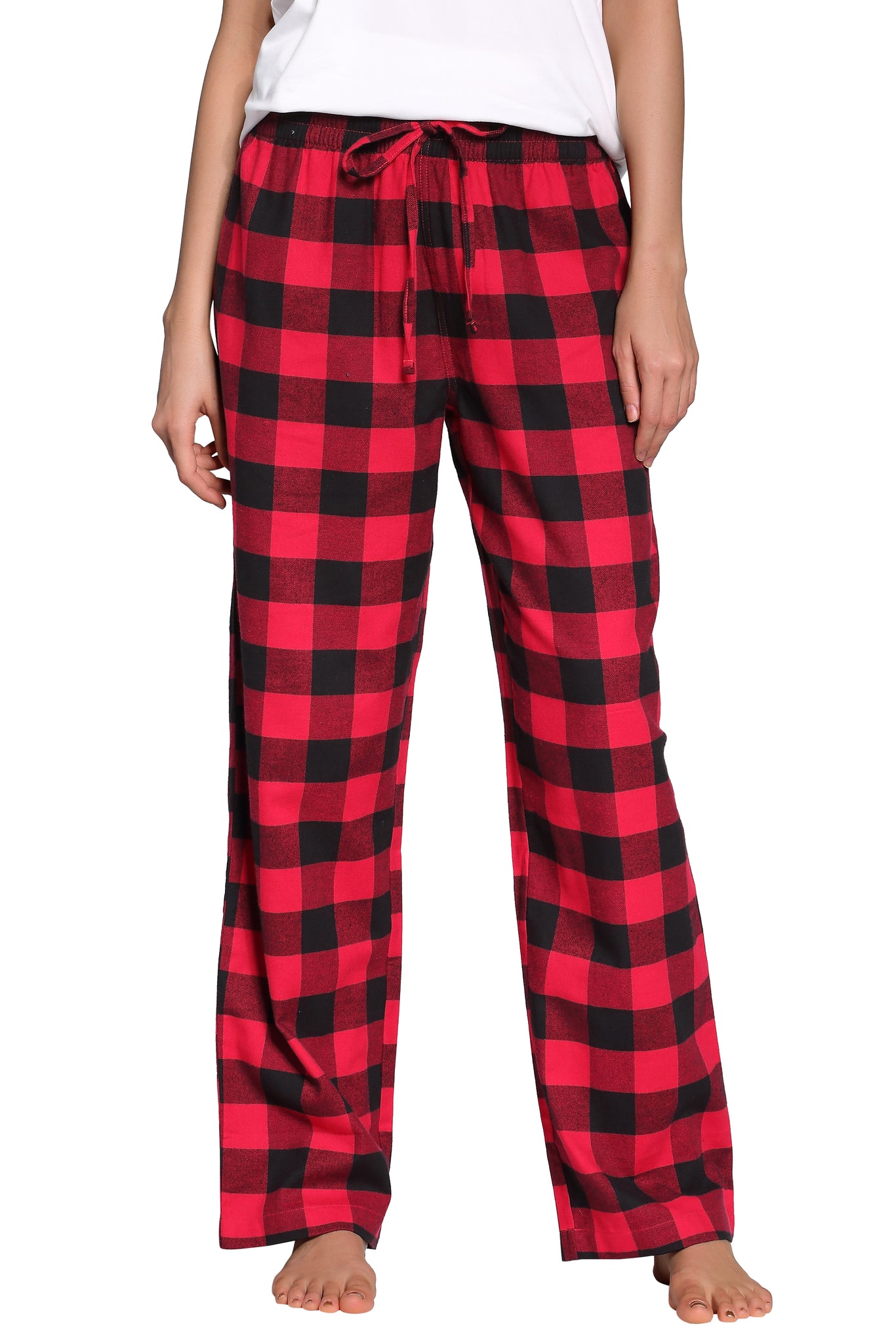 Upsoelle Women's 100% Cotton Super Soft Flannel Plaid Pajama/Lounge Pants